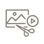 Icon Video- und Bildbearbeitung
